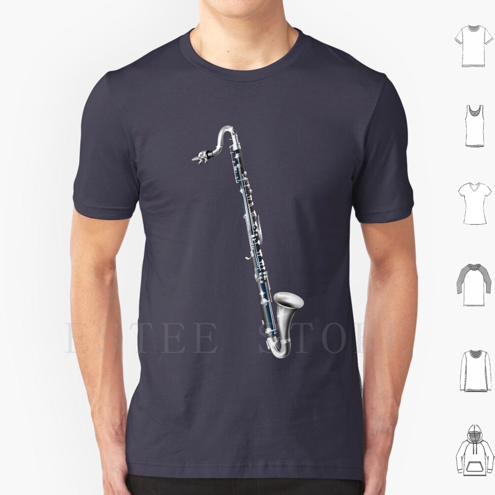 Musical Instrument In Orchestra - Bass Clarinet T Shirt Men Cotton