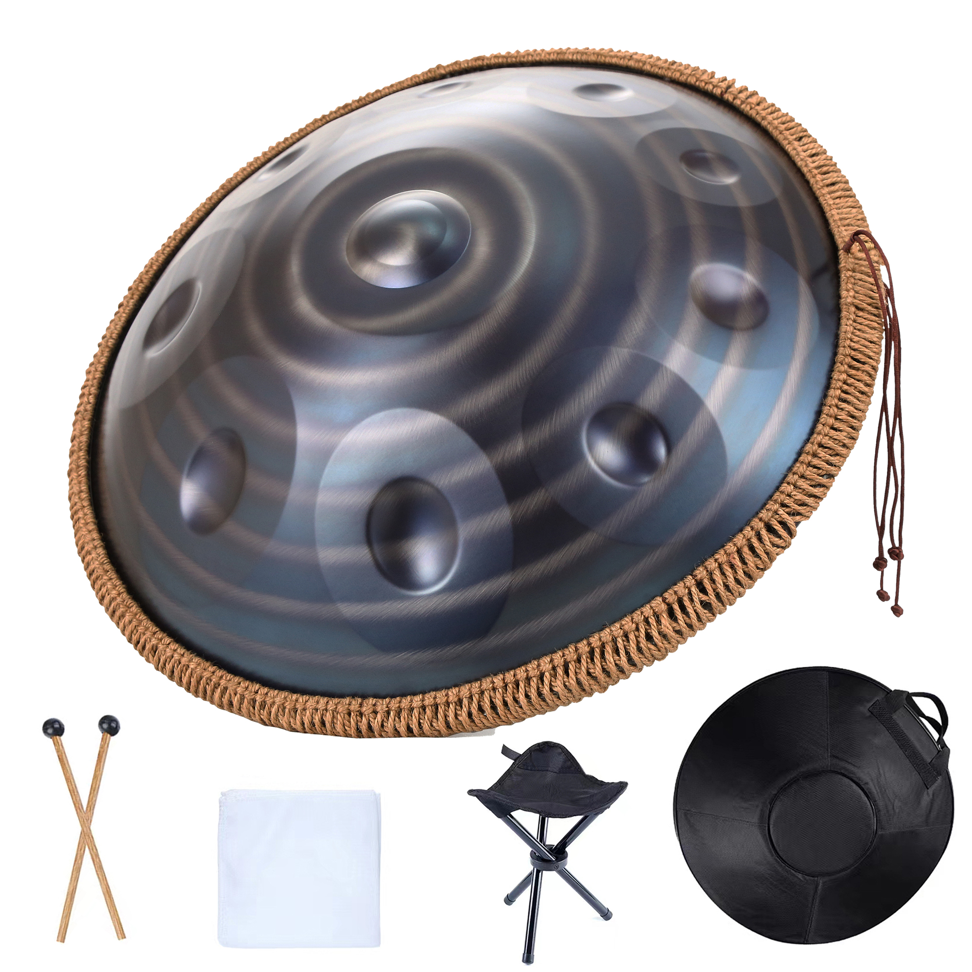 Djembe Hand Drum - 22 inch Handpan 432HZ D Minor