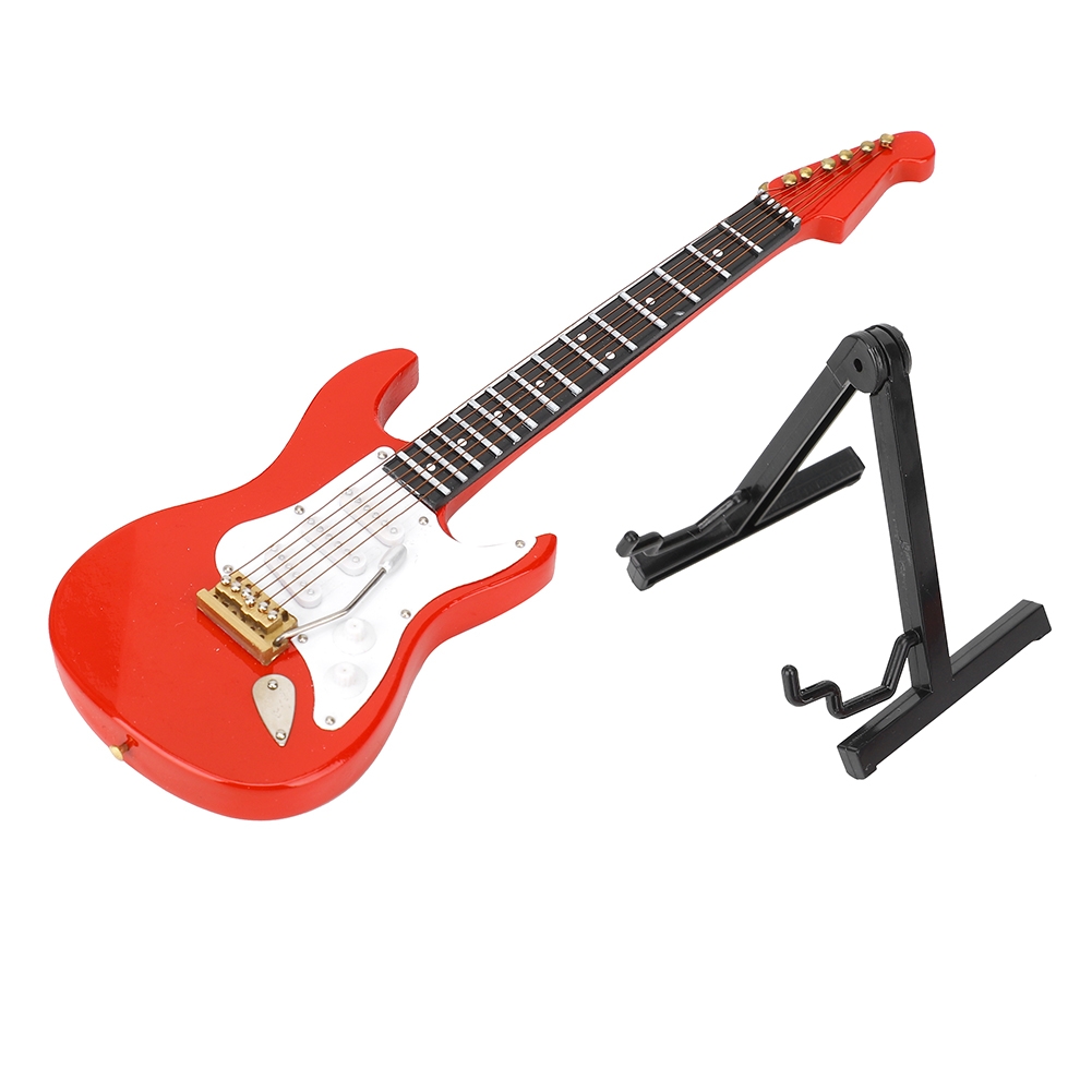 Miniature Red Electric Guitar  – Musical Instrument Music recenzja i cena