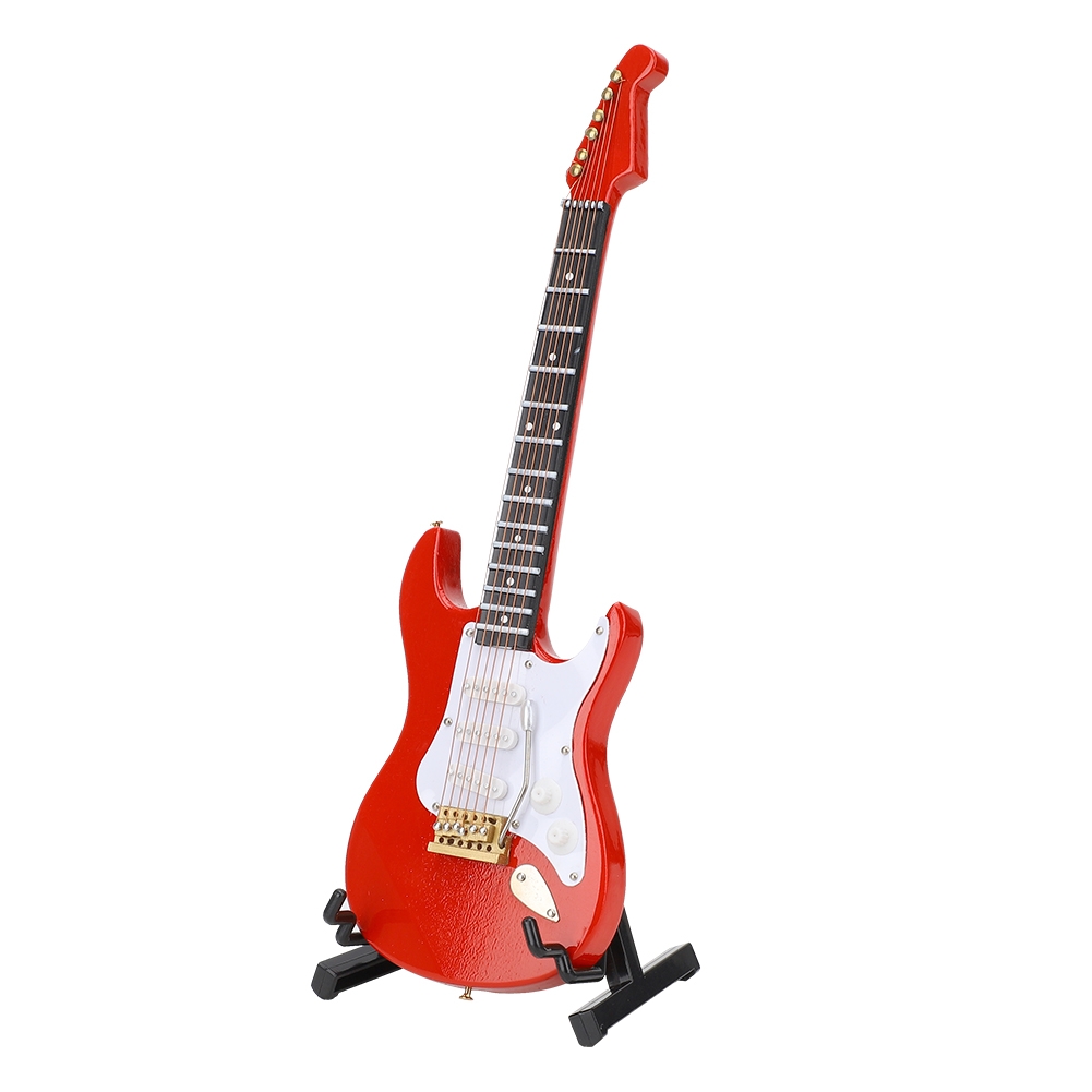 Miniature Red Electric Guitar  – Musical Instrument Music recenzja i cena
