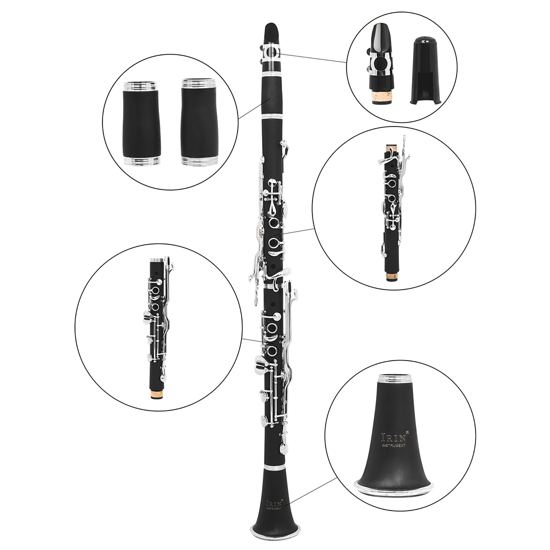 Clarinet Key of G 17 keys Bake – Musical Instrument German recenzja i cena