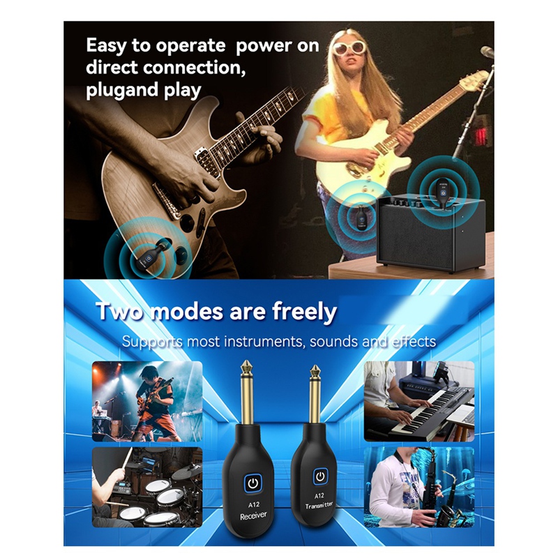 Electric Guitar Wireless Trans – Musical Instrument Music recenzja i cena