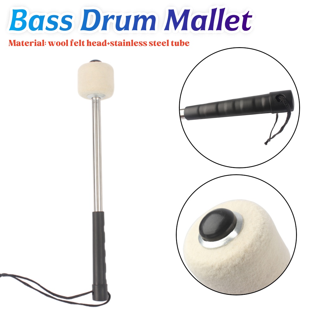 1-2PCS Bass Drum Mallet Profes – Musical Instrument Bass recenzja i cena