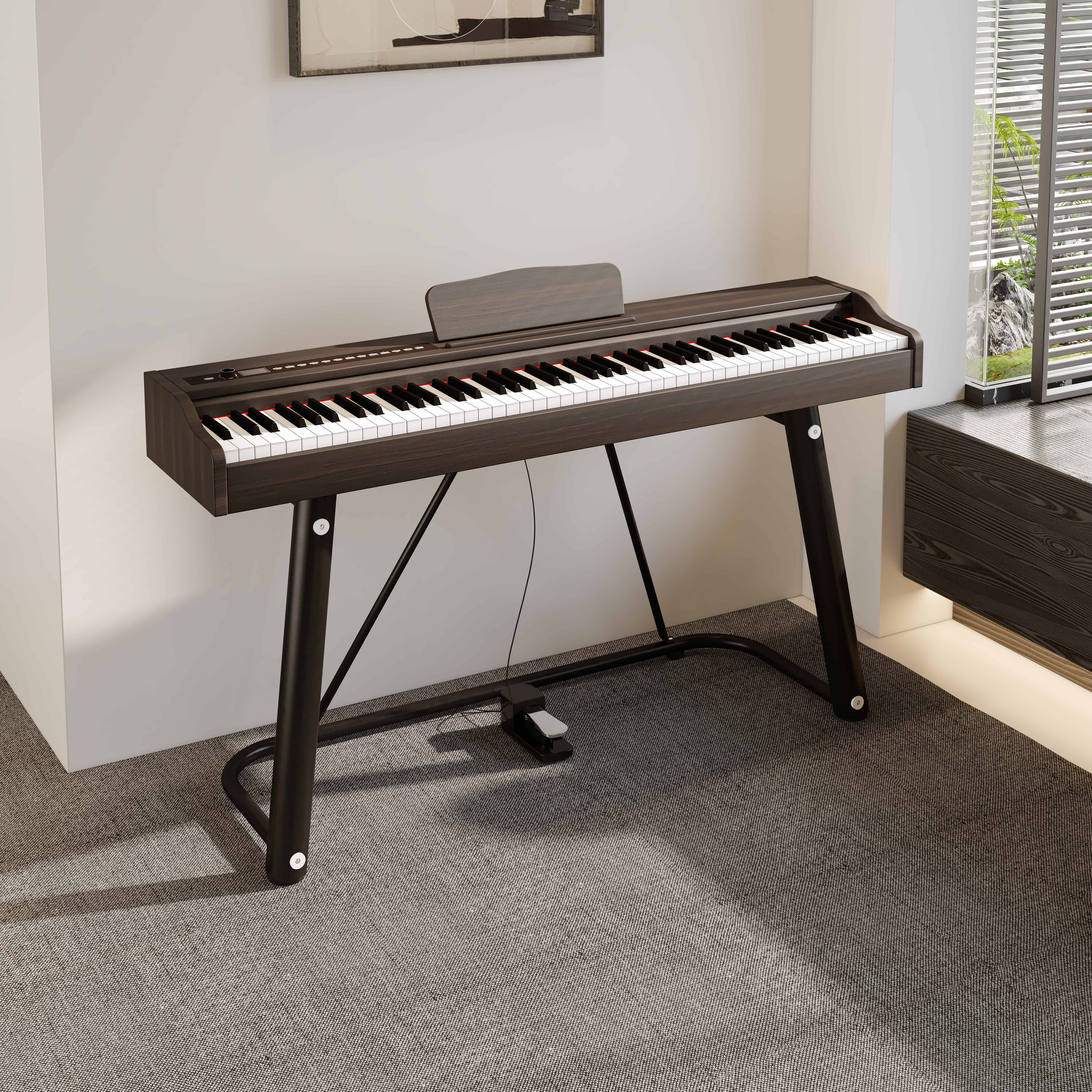 Upright Digital Piano 88 Weigh – Musical Instrument Keyboard Price recenzja i cena