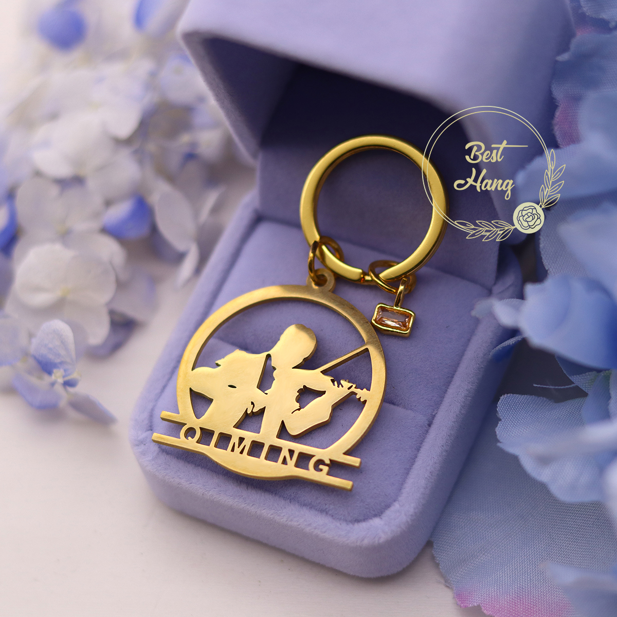 Custom Name Birthstone Pendant – Musical Instrument Name recenzja i cena