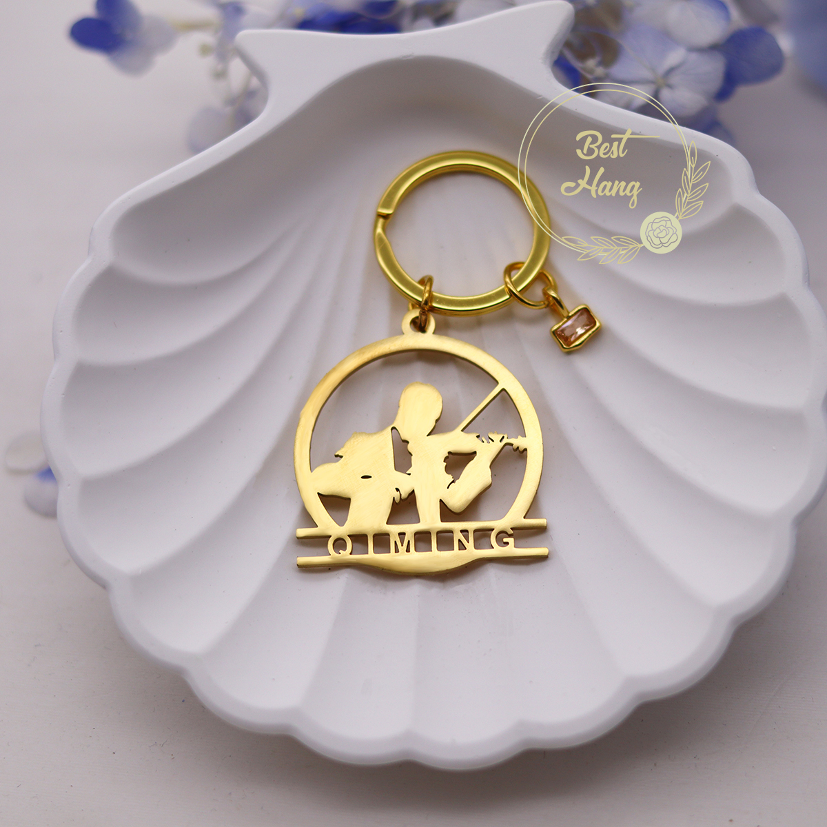 Custom Name Birthstone Pendant – Musical Instrument Name recenzja i cena