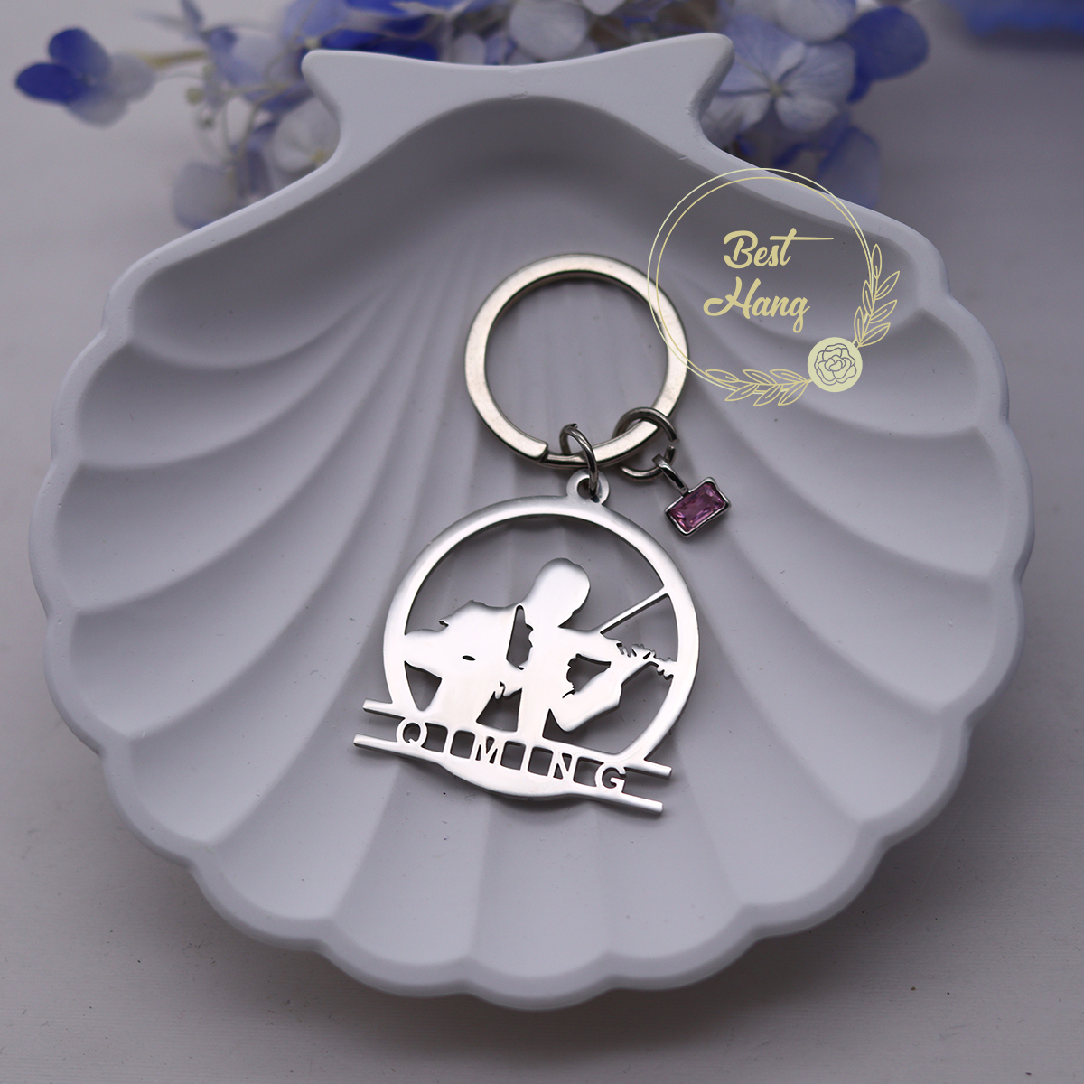 Custom Name Birthstone Pendant – Musical Instrument Name recenzja i cena