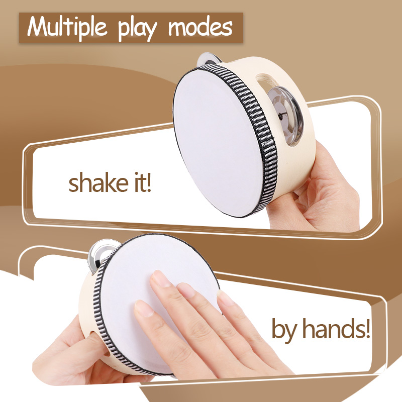 6-24Pcs 10cm Tambourine Drums  – Djembe Hand Drum recenzja i cena