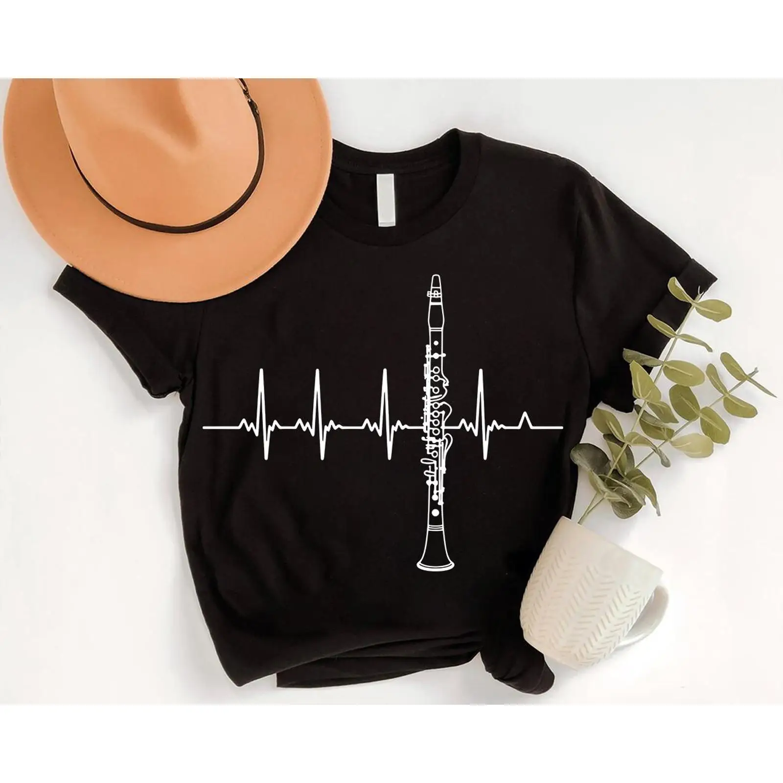 Clarinet HeartbeaT T Shirt Mus – Musical Instrument In Orchestra recenzja i cena
