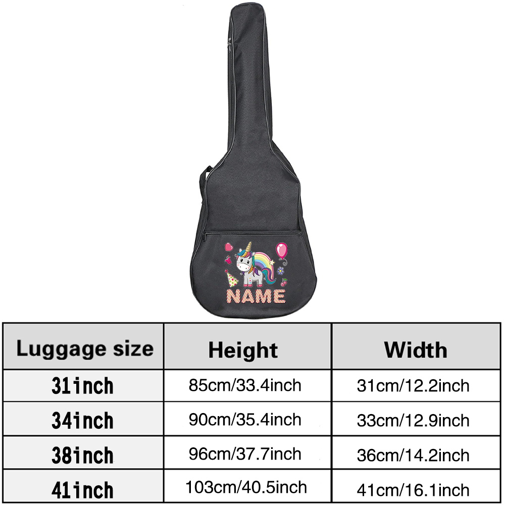 Customized Name Guitar Bag 36- – Musical Instrument Name recenzja i cena