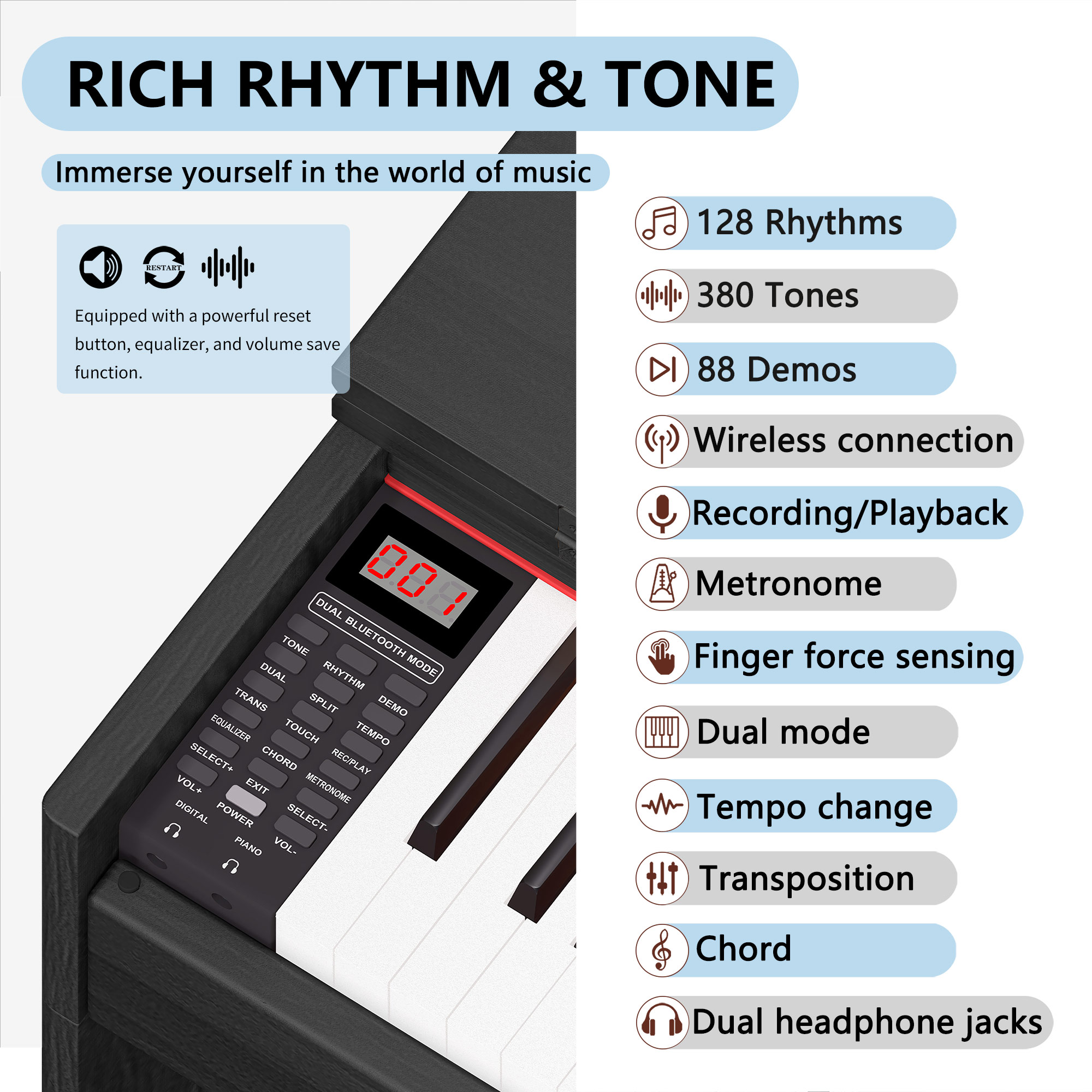 Price Piano For Sale Electroni – Musical Instrument Keyboard Price recenzja i cena
