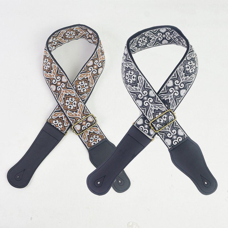 Guitar Strap Embroidered Print – Musical Instrument Bass recenzja i cena