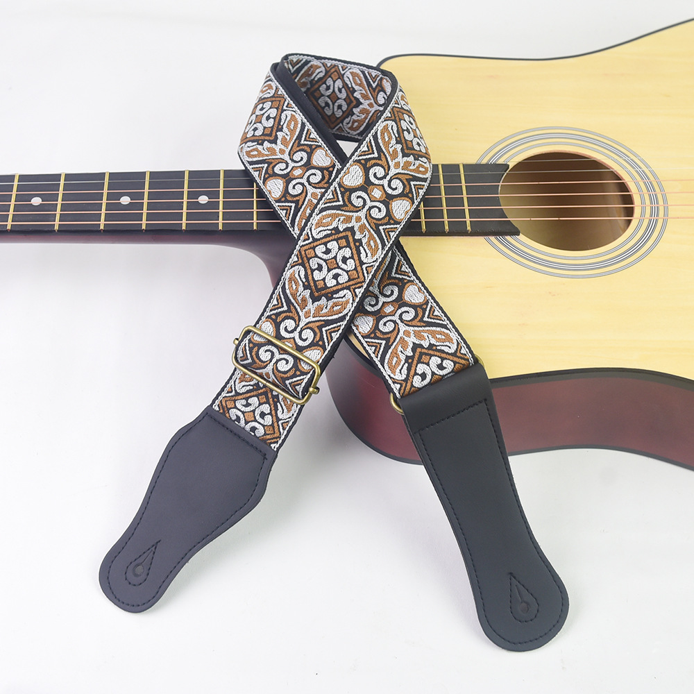Guitar Strap Embroidered Print – Musical Instrument Bass recenzja i cena