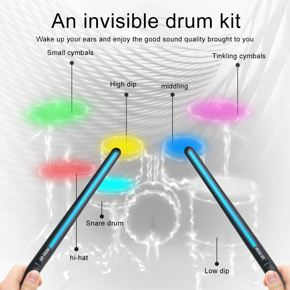 Portable Air Drum Set Air Drum – Musical Instrument Virtual recenzja i cena
