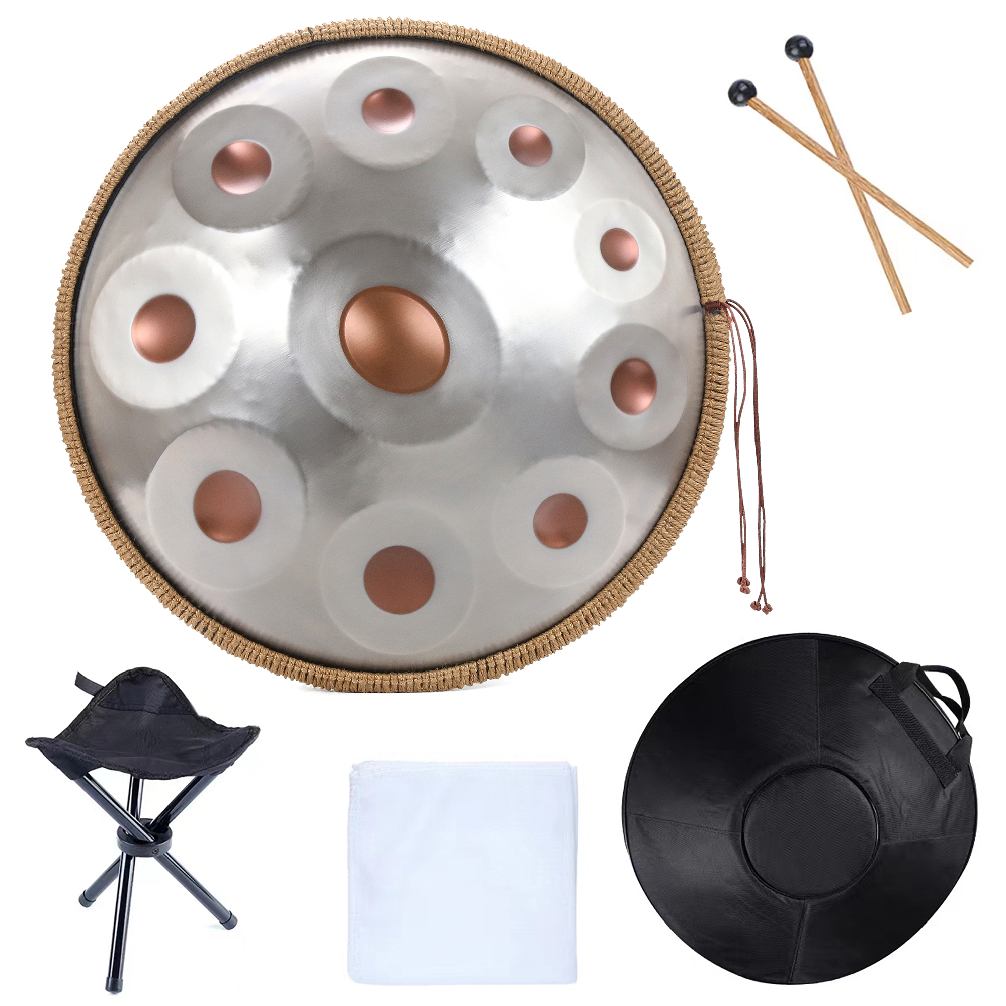 22 inch Handpan 432HZ D Minor  – Djembe Hand Drum recenzja i cena