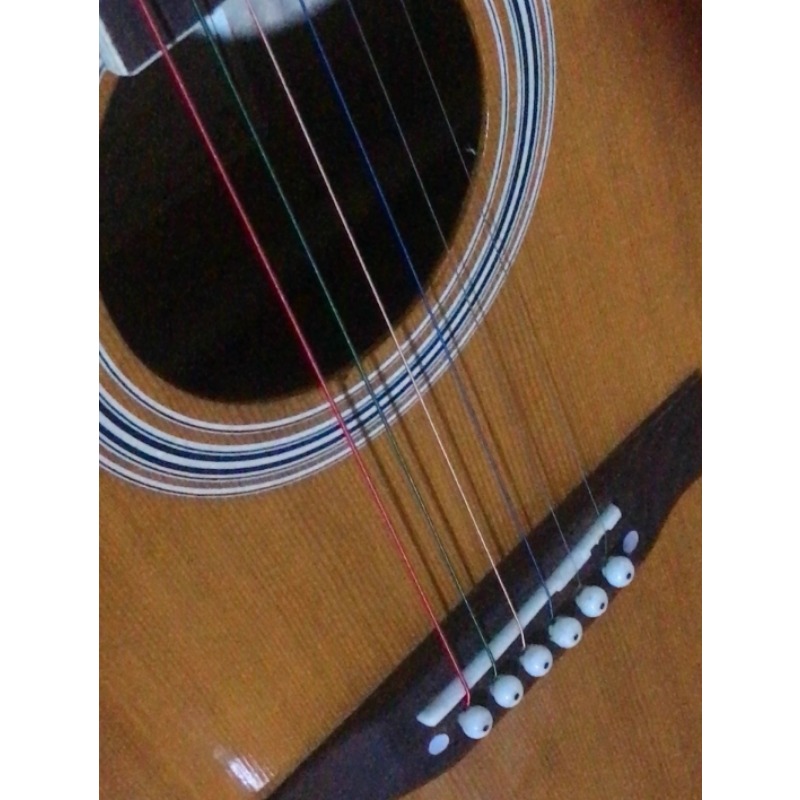 Wooden Acoustic Guitar Second  – Musical Instrument Bass recenzja i cena