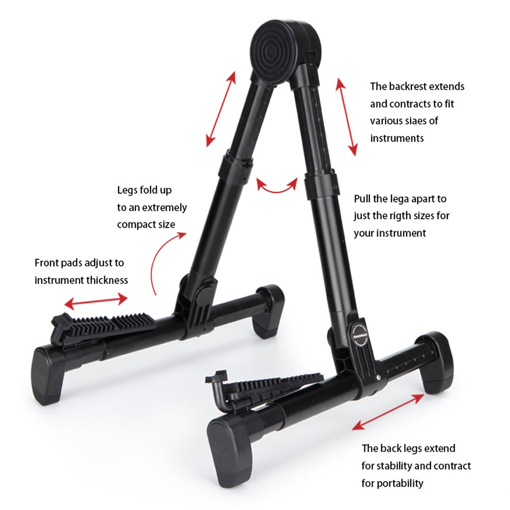 Black Foldable Guitar Stand Ho – Musical Instrument Bass recenzja i cena